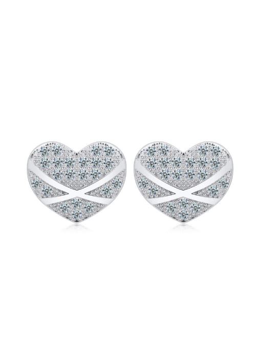 kwan Valentines'Day Gift Heart Stud Earrings 0
