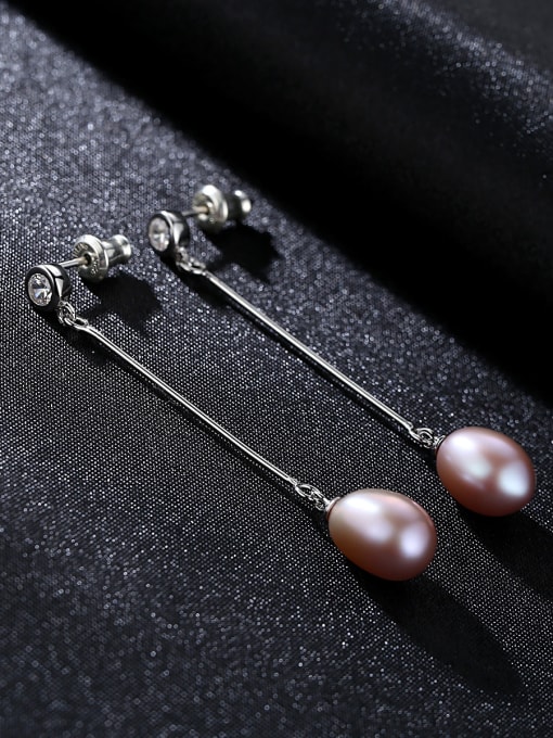 CCUI Sterling Silver 8-9mm Freshwater Pearl Earrings 2