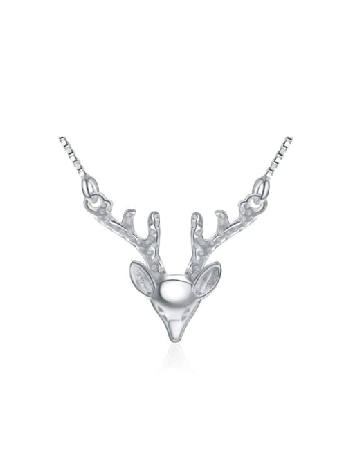 kwan New Design Creative Deer Head Pendant Necklace 0