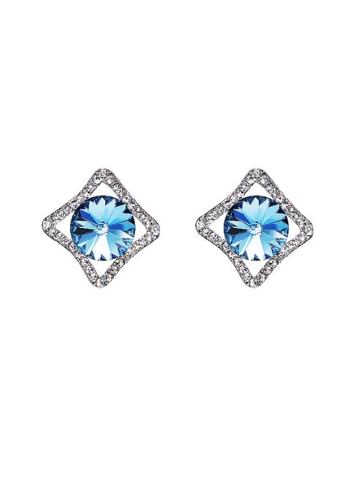 Blue Blue austrian Crystal stud Earring