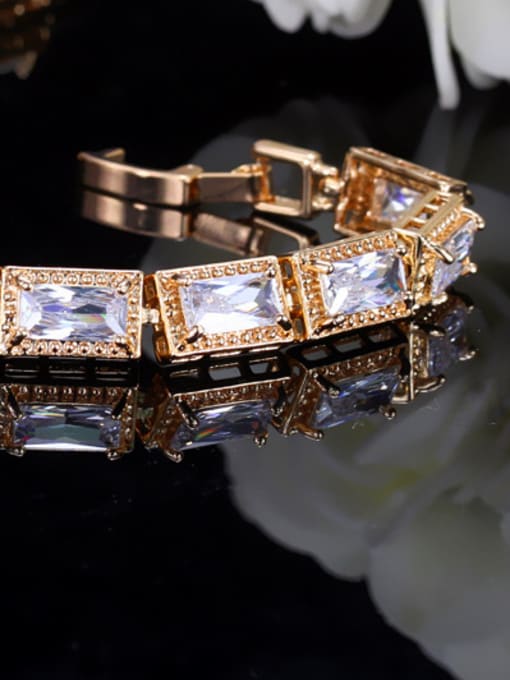 L.WIN Simple Style Copper Shining Zircons AAA Bracelet 2