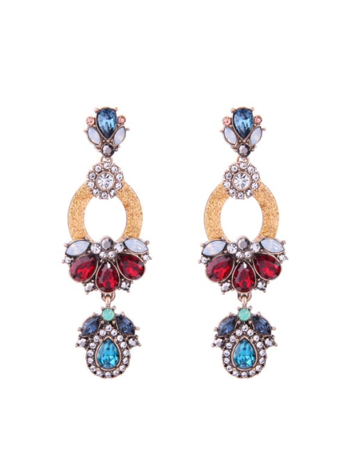 KM Retro Style Personality Party Long Drop Earrings 0