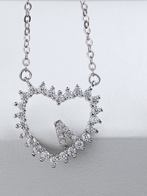 kwan Love Heart -shaped Zircons Women Necklace 1