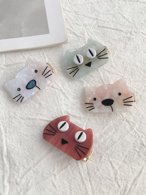 Chimera Alloy With Cellulose Acetate Cute Cat Barrettes & Clips 3