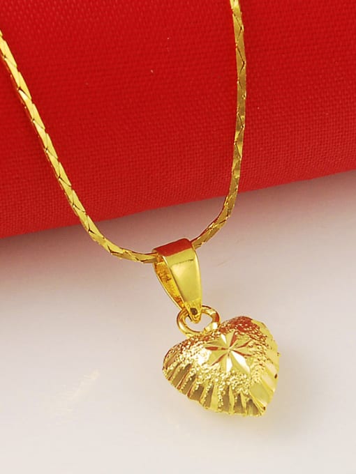 Yi Heng Da Elegant 24K Gold Plated Heart Shaped Necklace 2