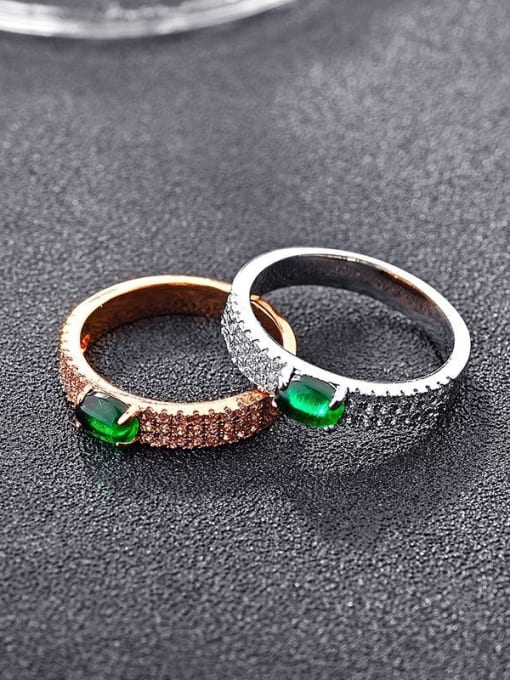 ALI Fashion simple and miniature AAA zircon rings 2