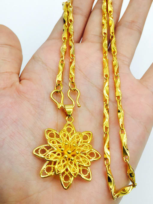 Neayou Luxury Women Flower Shaped Necklace 1