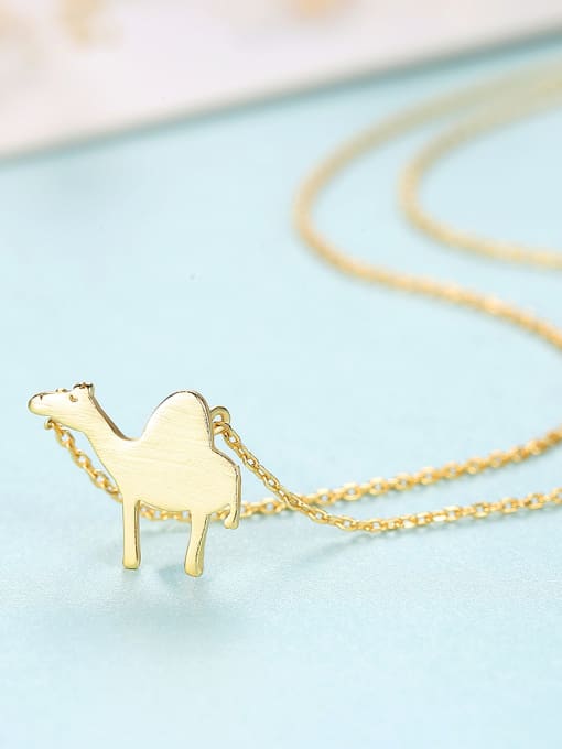 CCUI Sterling silver cartoon animal shape camel necklace 2