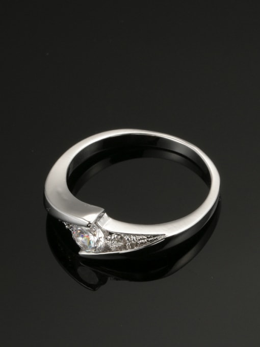 ZK AAA Zircon Simple Fashion Wedding Ring 2