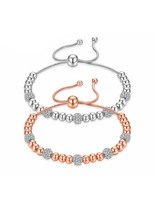 Open Sky Stainless Steel With Rose Gold Plated Fashion Charm Bracelets
