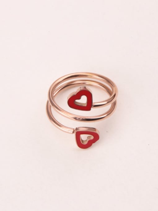 GROSE Multi-layer Hollow Heart-shaped Ring 0