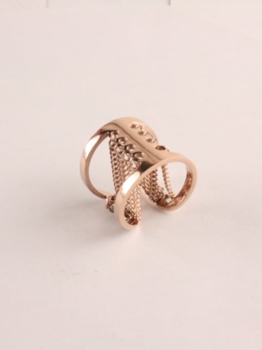 GROSE Hollow Multi-layer Exaggerated Opening Ring 0