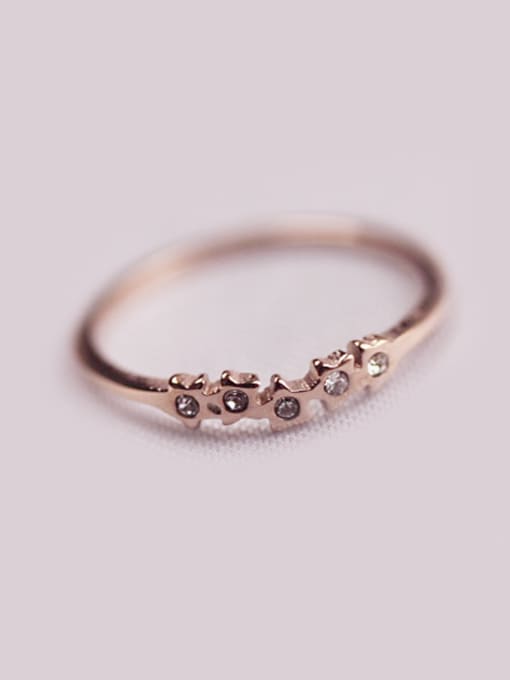 GROSE Simple Style Rhinestones Women Ring