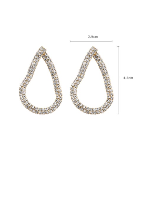 Girlhood Alloy With Gold Plated Personality Geometric Cluster Earrings 3