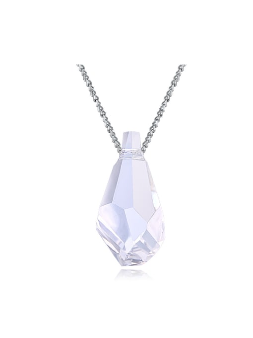 QIANZI Simple Water Drop austrian Crystal Pendant Necklace 0