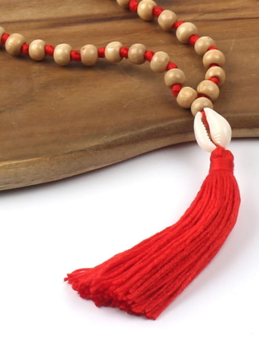 HN1914-A Shell Tassel Long Pendant Hot Selling Necklace