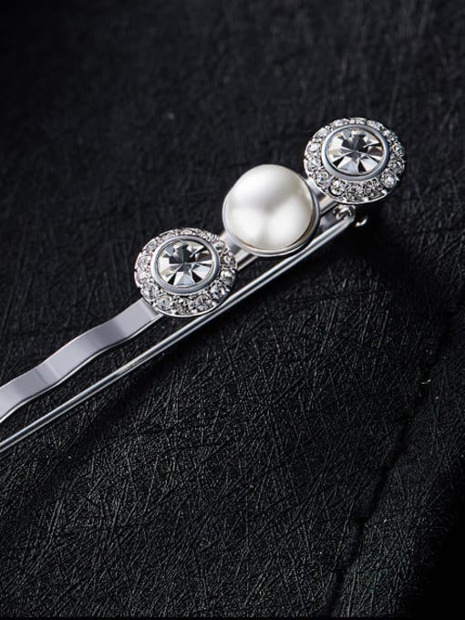 CEIDAI Elegant Pearl Crystal Brooch 2
