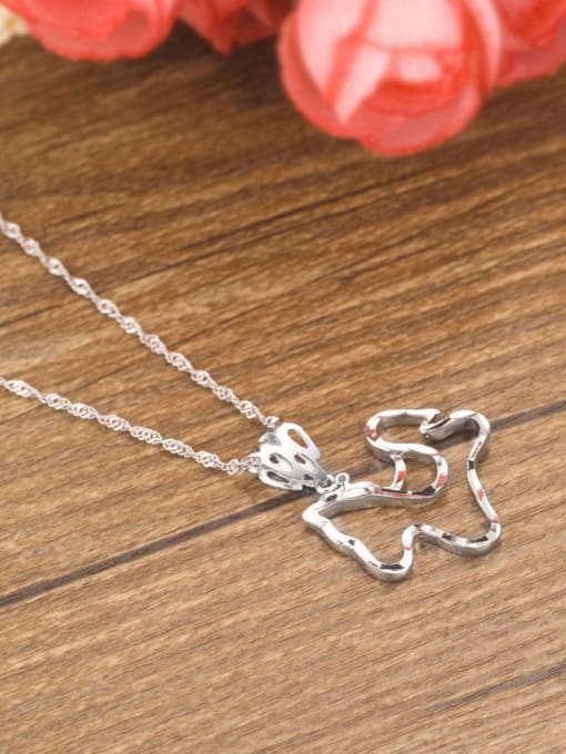 One Silver Trendy 925 Silver Horse Pendant 2