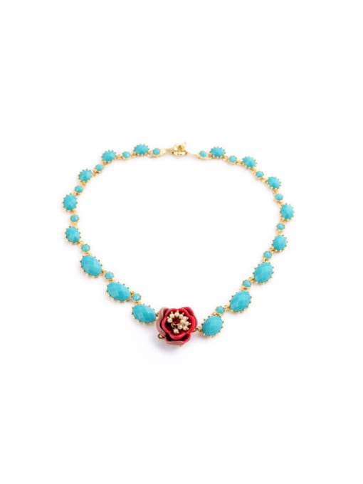 KM Lovely Flower Elegant Necklace 2