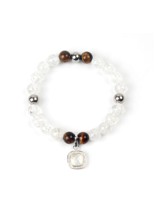 KSB1191-A (Burst Crystal) Shining Crystal Natural Stones Elegant Bracelet