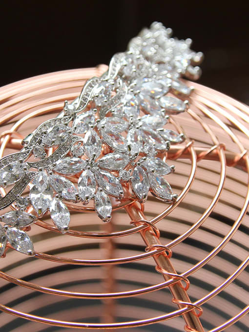 Cong Love Luxury Crown-shape Fashion Copper Wedding Hair Accessories 3