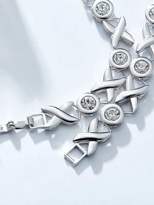 CEIDAI S925 Silver Crystal Bracelet 3