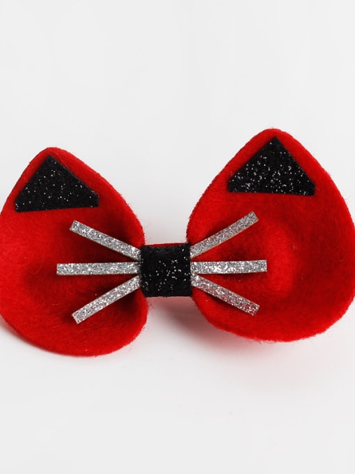 Red Kids' Bow Hair clip