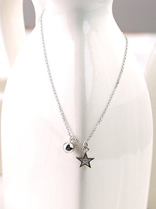 Peng Yuan Little Bell Star Silver Necklace 0