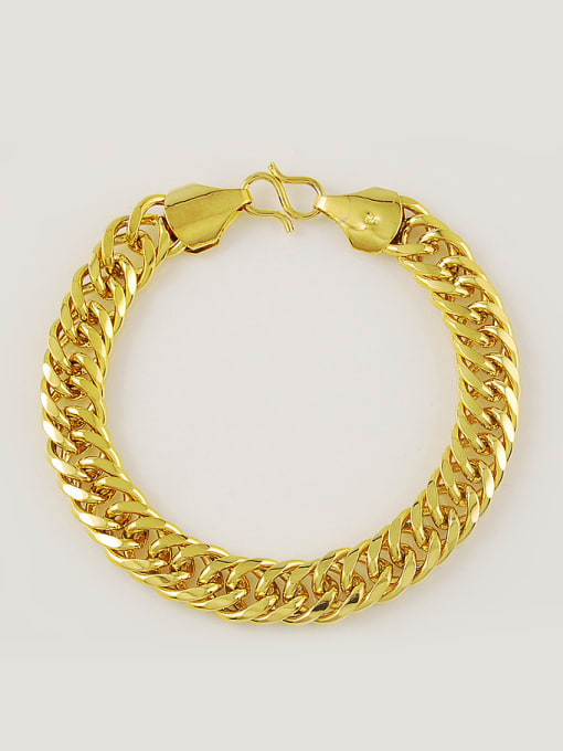 Yi Heng Da Men Delicate 24K Gold Plated Geometric Shaped Bracelet 0