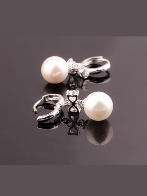 White Qingxing Pearl, Fashionable Temperament, Birthday gift  clip on earring