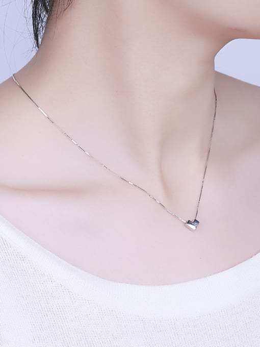 One Silver 2018 Heart-shaped Necklace 1