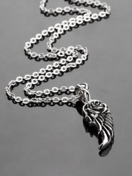 Open Sky Personalized Little Wing Titanium Necklace 2