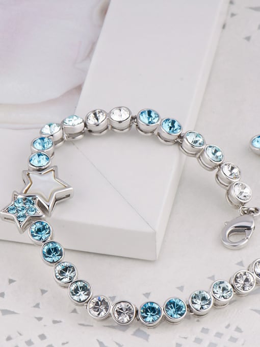 CEIDAI S925 Silver Star-shaped Bracelet 1