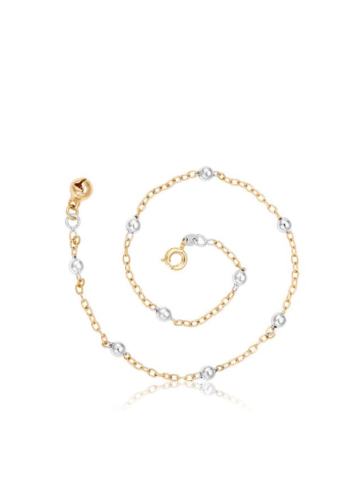 XP Copper Alloy Multi-gold Plated Simple style Love Bell Anklet 0