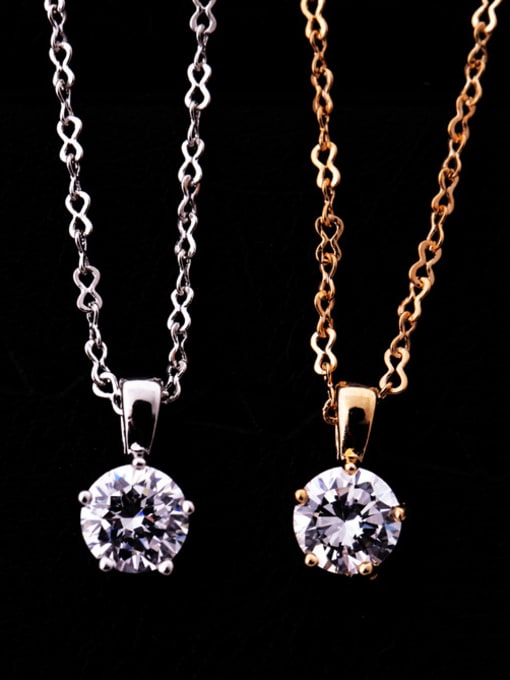 KM Shining Crystal Short Necklace 1