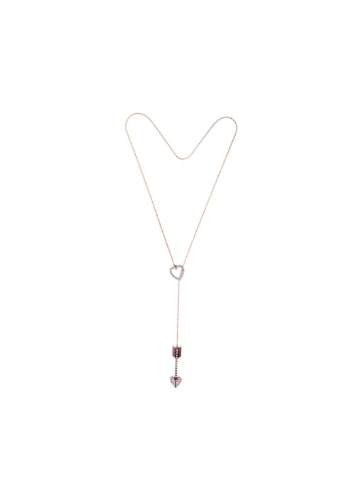 KM Heart Arrow Shaped Accessories Necklace