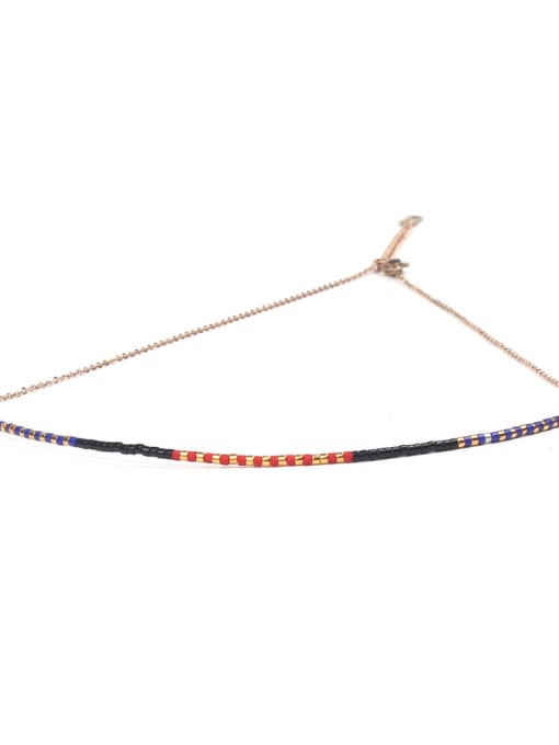 HN1833-G Simple Strip Pendant Women Clavicle Necklace