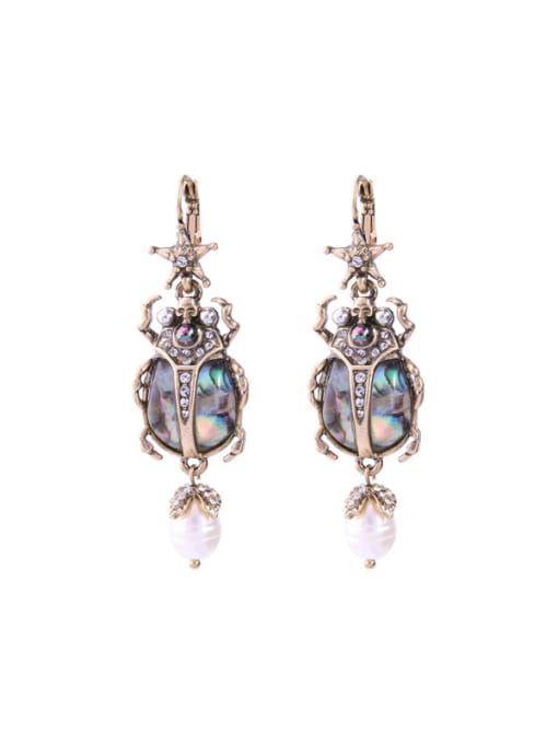 KM Retro Western Style Personality Fashion Insect Shaped Earrings 0
