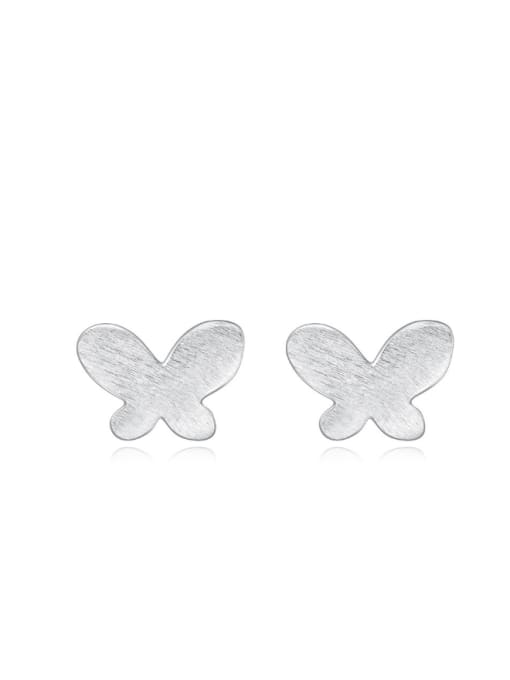 kwan Butterfly Drawing Handmade Fresh Stud Earrings 0