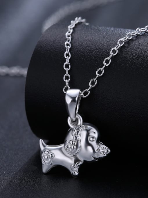 OUXI Fashion Exquisite Cartoon Dog Necklace 2