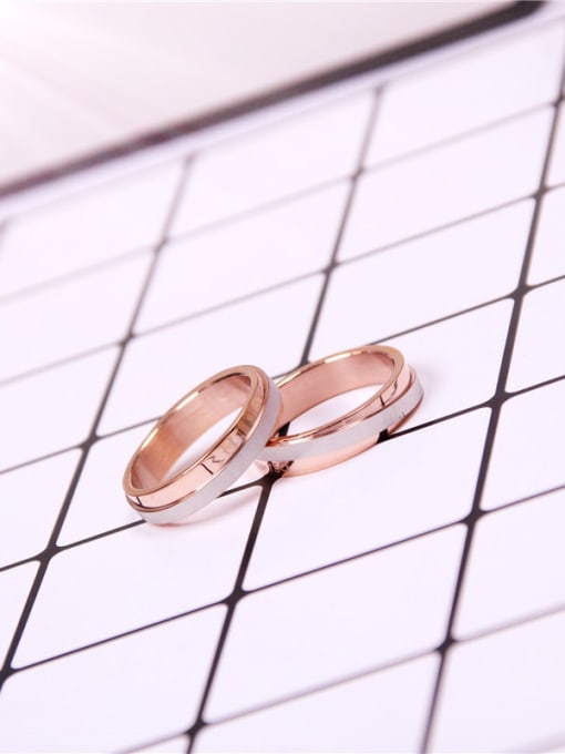 GROSE Two Colors Simple Lover Ring 1