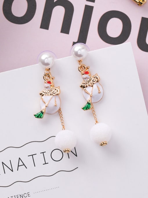 Z6306B Alloy With  Rose Gold Plated Fashion Irregular Threader Earrings