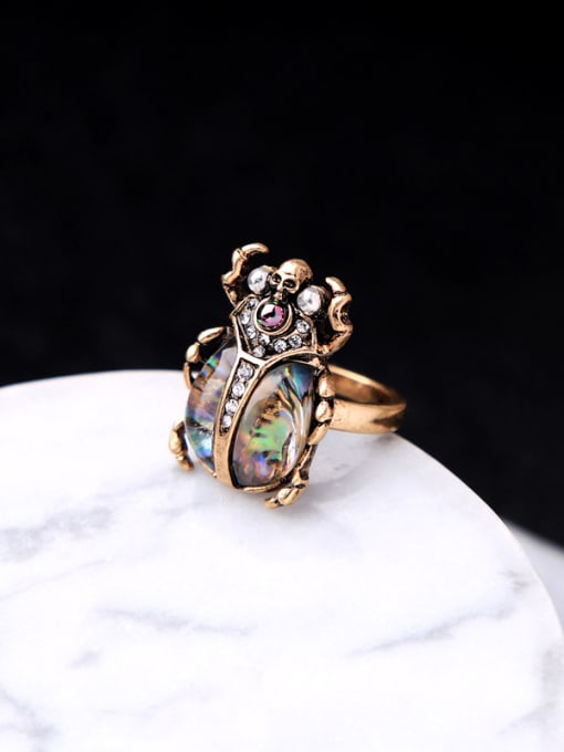 KM Retro Western Style Insect Shaped Alloy Ring 2