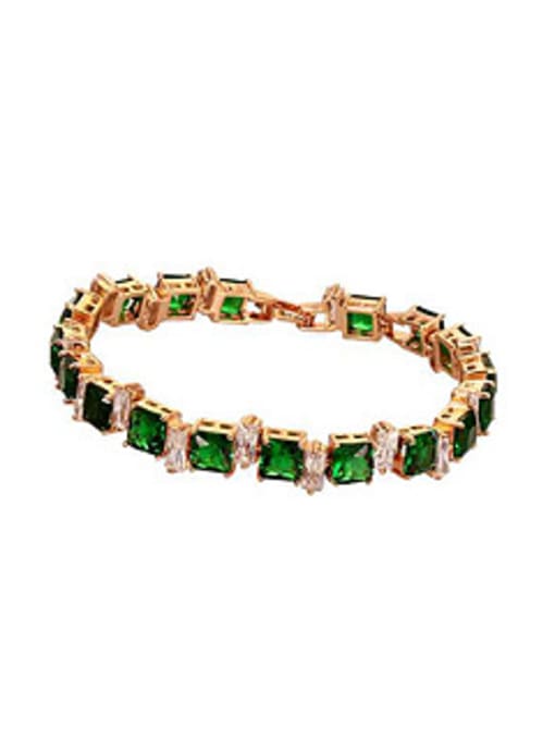 green Fashion Elegant Zircon Women Bracelet