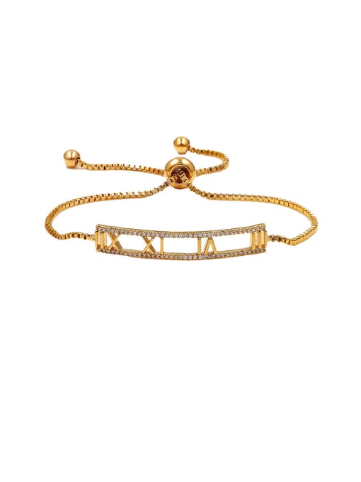 Mo Hai Copper With  Cubic Zirconia Luxury Geometric  Adjustable Bracelets 1