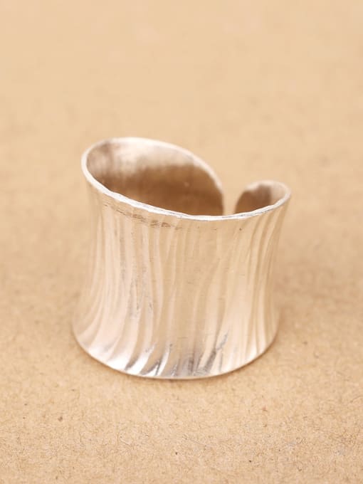 Peng Yuan Retro Handmade Silver Opening Ring 2