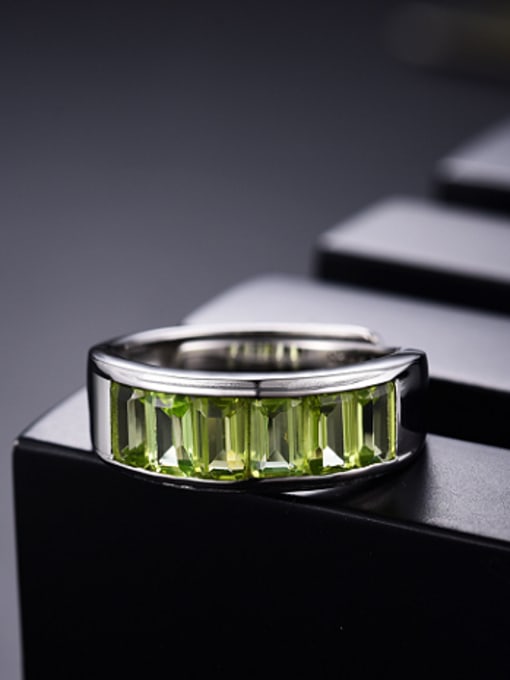 Deli Simple Peridot Gemstones Multistone ring 2
