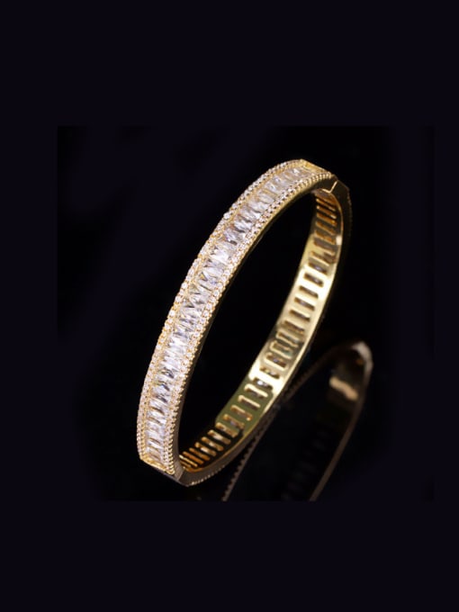 L.WIN Gold Plated Western New Design Zircons Fashion Bangle