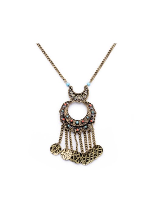 KM Retro Generous Long Sweater Necklace 0