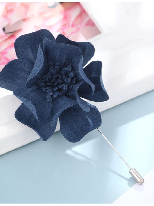 C179 Alloy With Fabric art Romantic Flower Corsages/Straight pin brooch